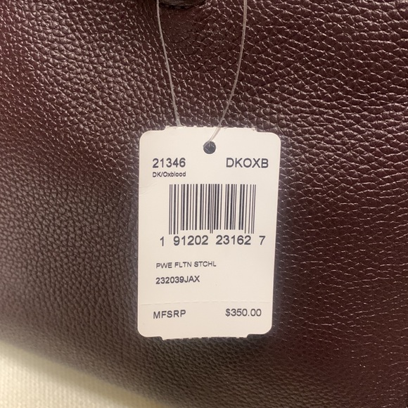 🎄🎁NWT, Coach Fulton satchel in o blood/ pewter hardware . - Picture 10 of 10